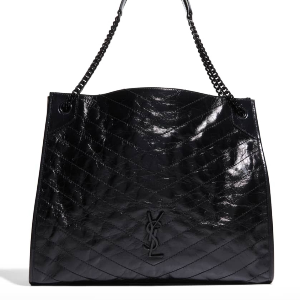 Ysl Niki Large crinkle calf shopper large